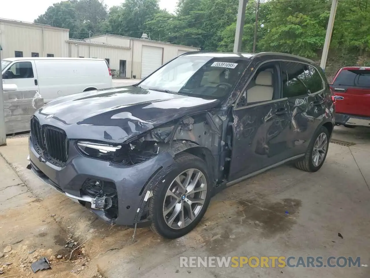 1 fotografías del automóvil dañado 5UXCR4C01M9H07343 BMW X5 2021