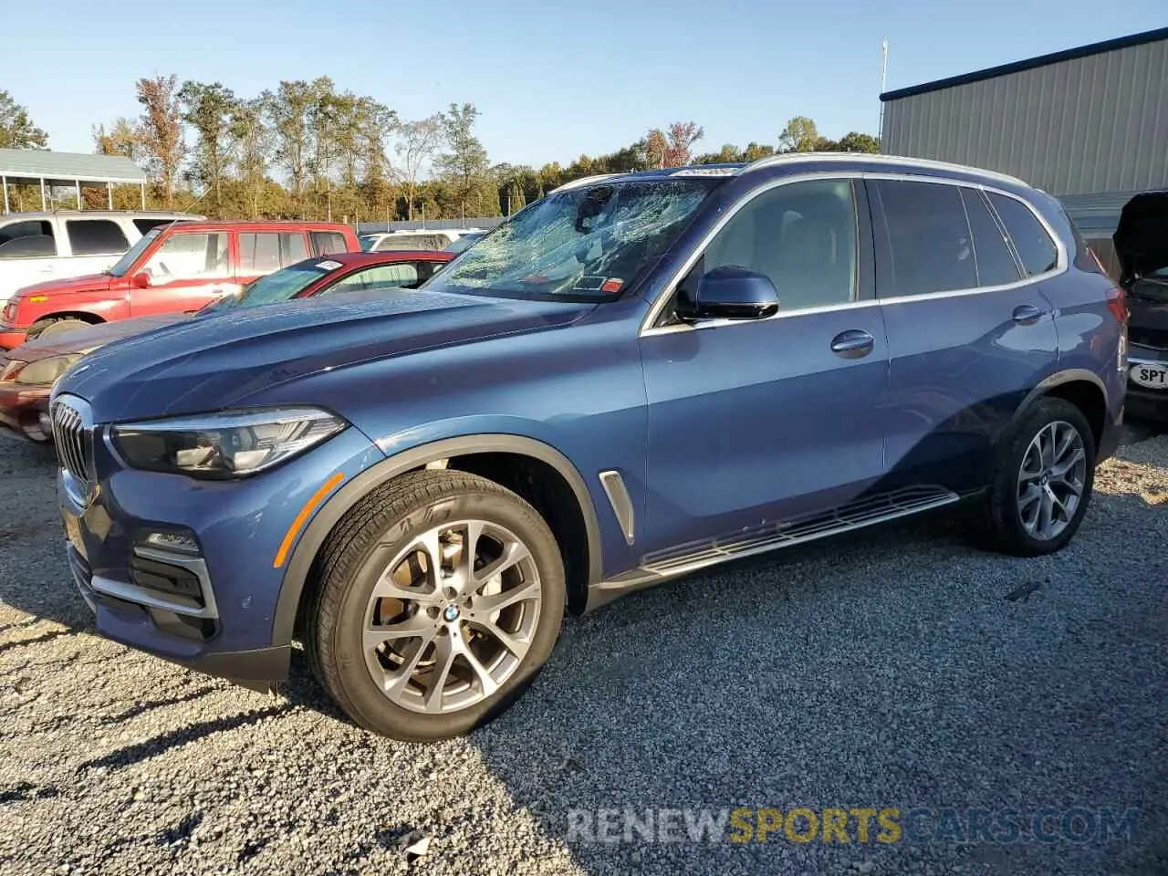 1 fotografías del automóvil dañado 5UXCR4C01M9H39094 BMW X5 2021