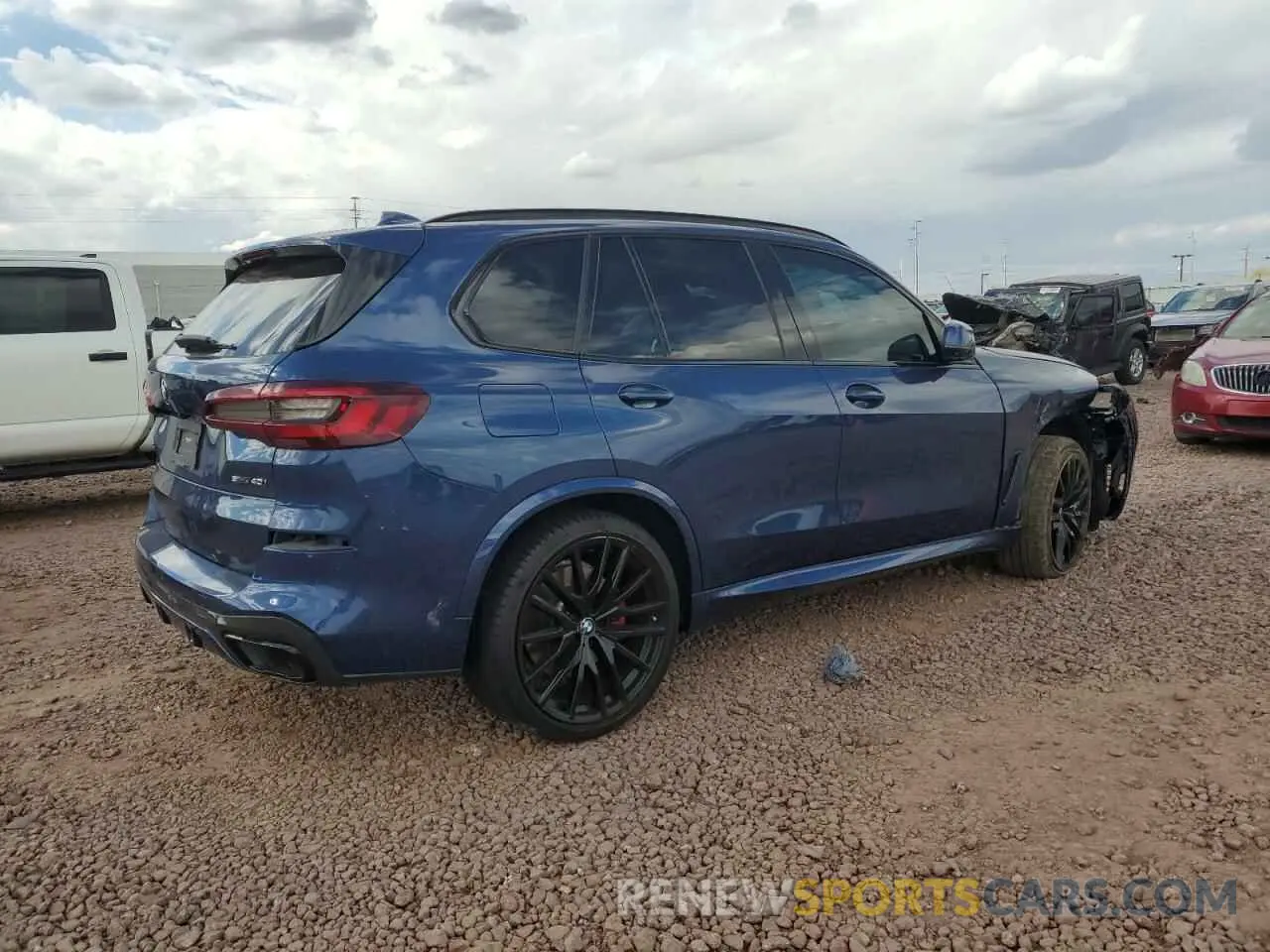 3 fotografías del automóvil dañado 5UXCR4C06M9G34678 BMW X5 2021
