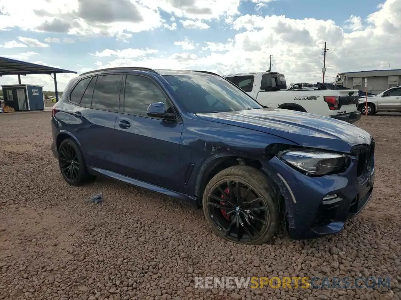 4 fotografías del automóvil dañado 5UXCR4C06M9G34678 BMW X5 2021