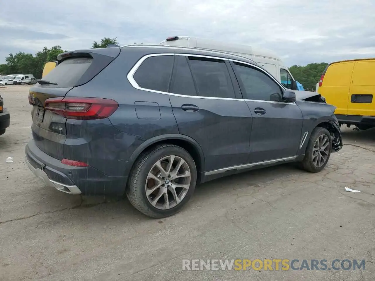 3 fotografías del automóvil dañado 5UXCR4C07M9E64900 BMW X5 2021