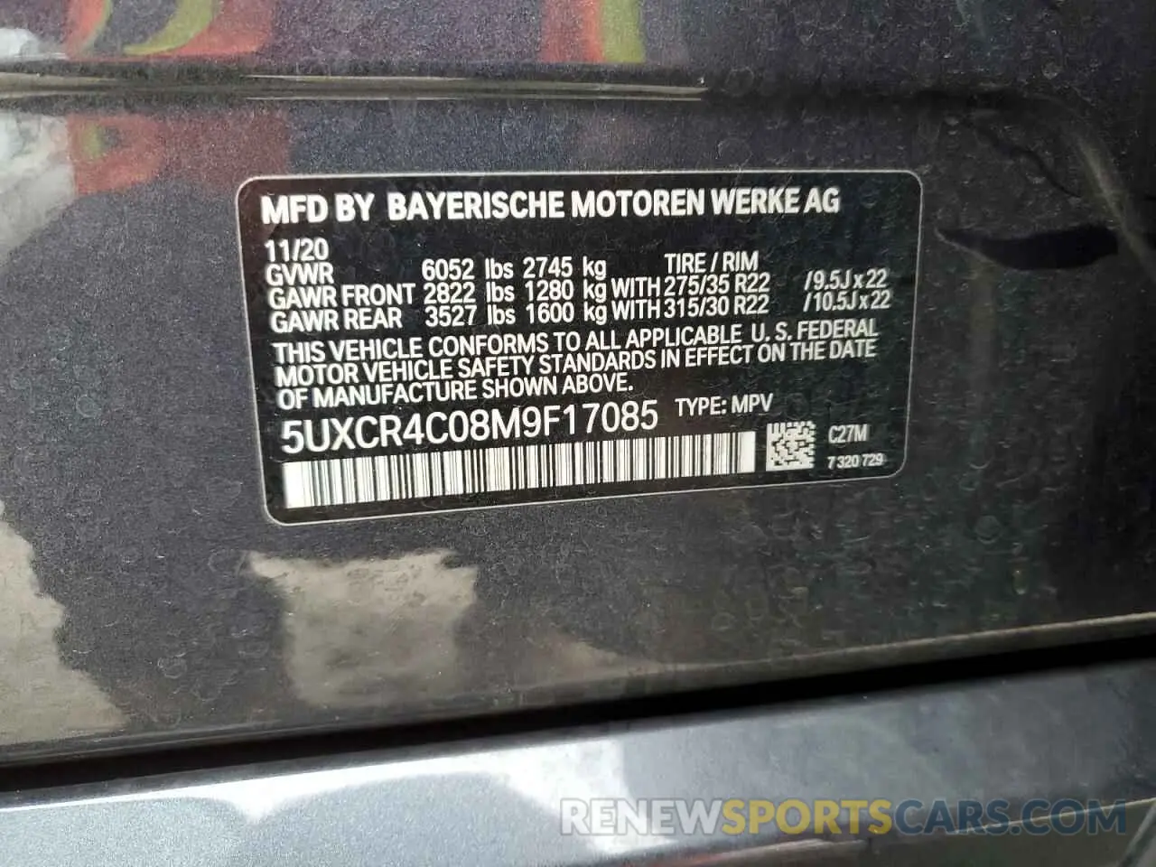 14 fotografías del automóvil dañado 5UXCR4C08M9F17085 BMW X5 2021