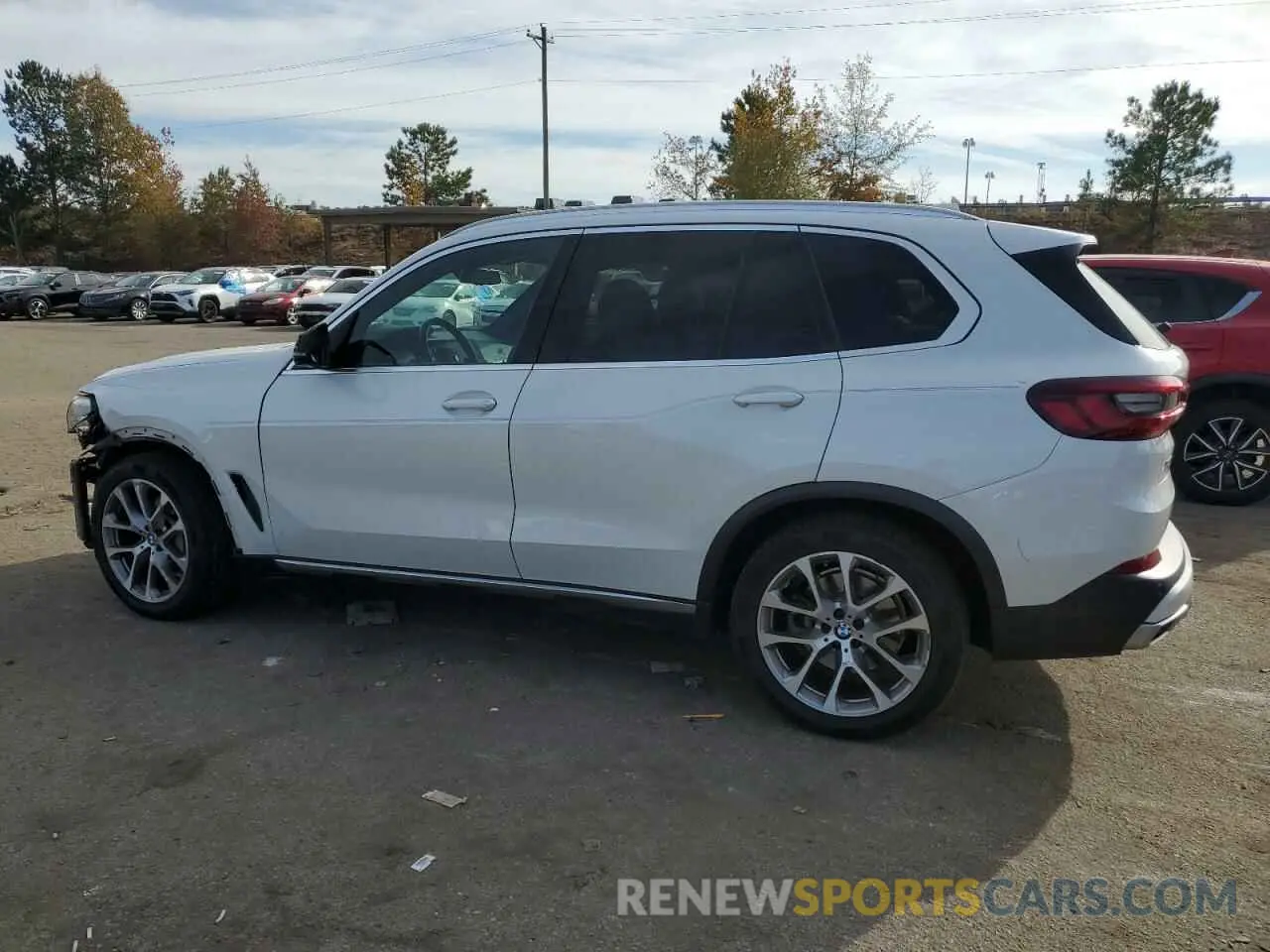 2 fotografías del automóvil dañado 5UXCR4C08M9H48035 BMW X5 2021