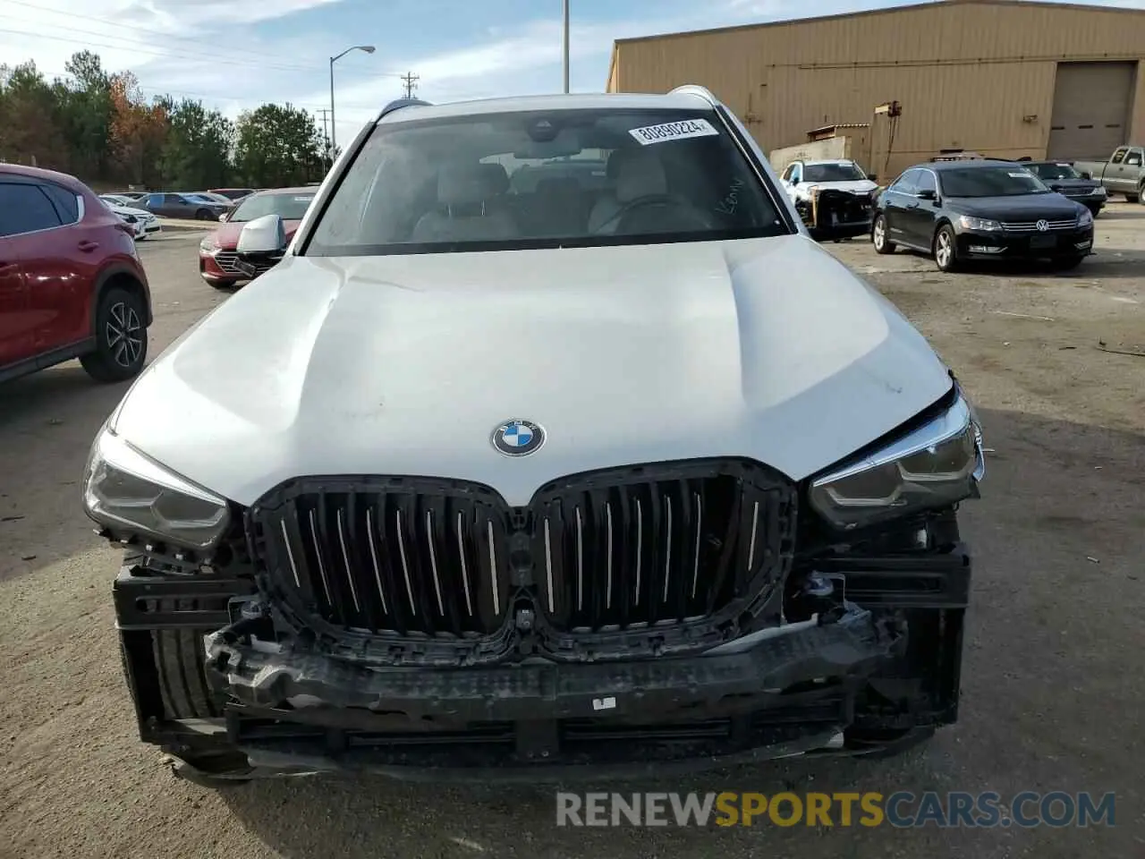 5 fotografías del automóvil dañado 5UXCR4C08M9H48035 BMW X5 2021