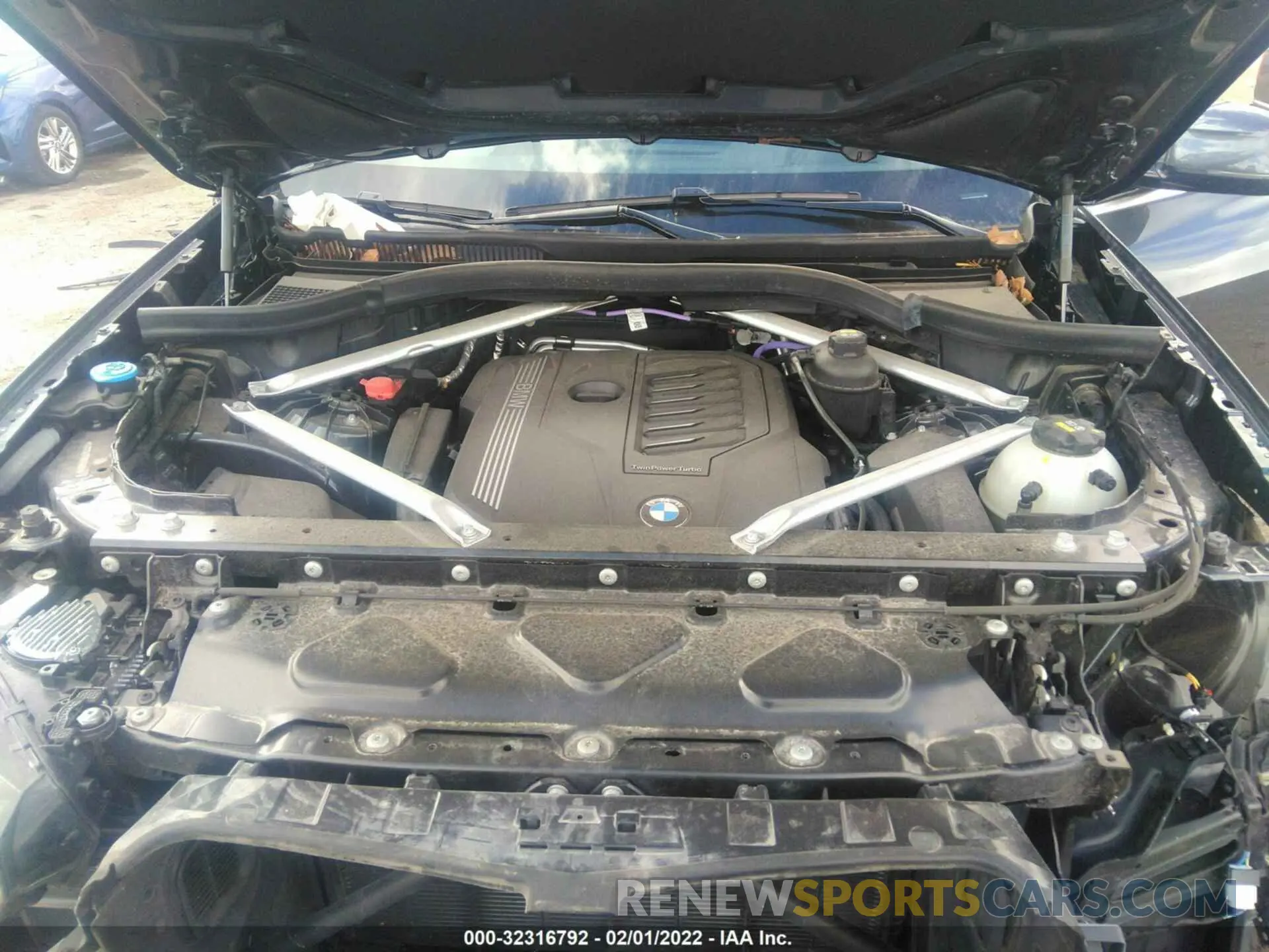 10 fotografías del automóvil dañado 5UXCR4C09M9F47003 BMW X5 2021