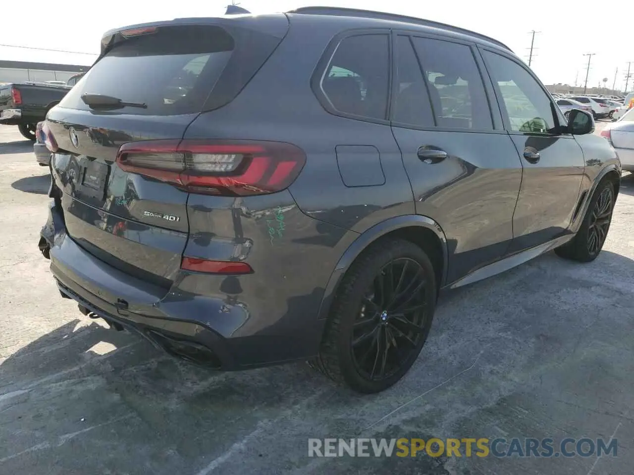 4 fotografías del automóvil dañado 5UXCR4C0XM9H27655 BMW X5 2021