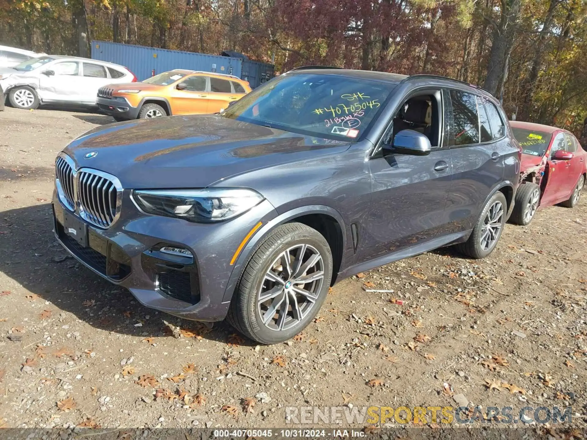 2 fotografías del automóvil dañado 5UXCR6C00M9F03290 BMW X5 2021