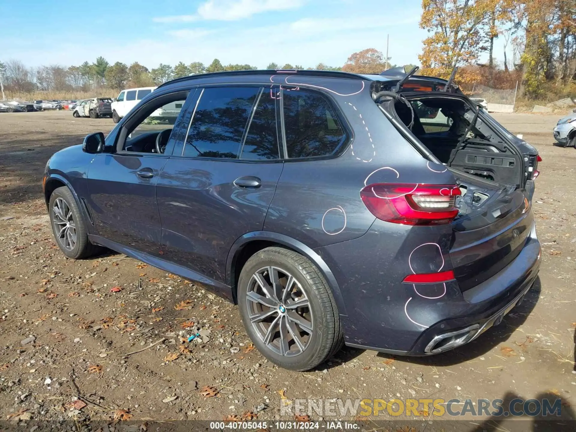 3 fotografías del automóvil dañado 5UXCR6C00M9F03290 BMW X5 2021