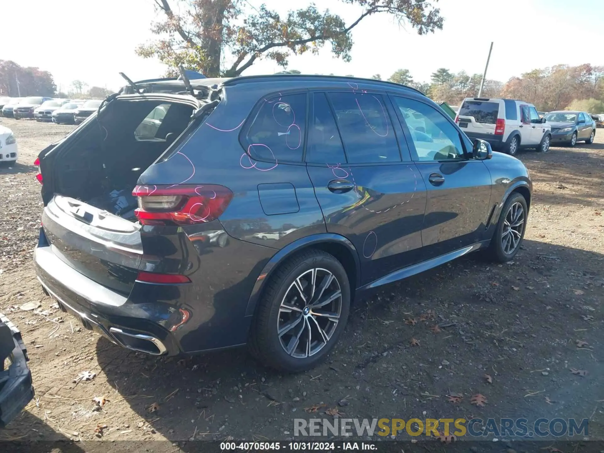4 fotografías del automóvil dañado 5UXCR6C00M9F03290 BMW X5 2021