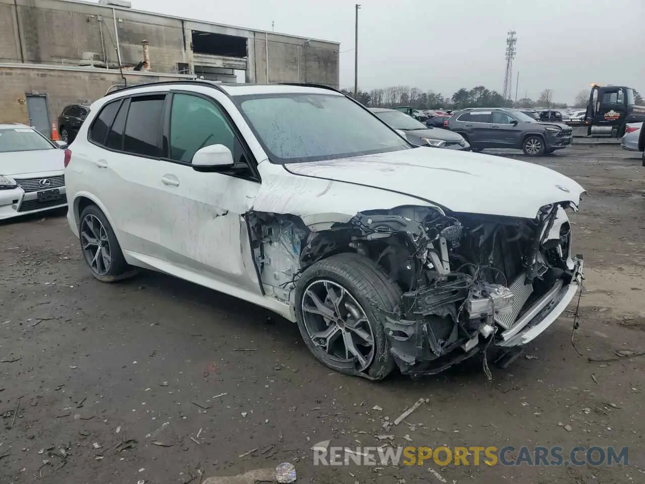 4 fotografías del automóvil dañado 5UXCR6C00M9G22134 BMW X5 2021