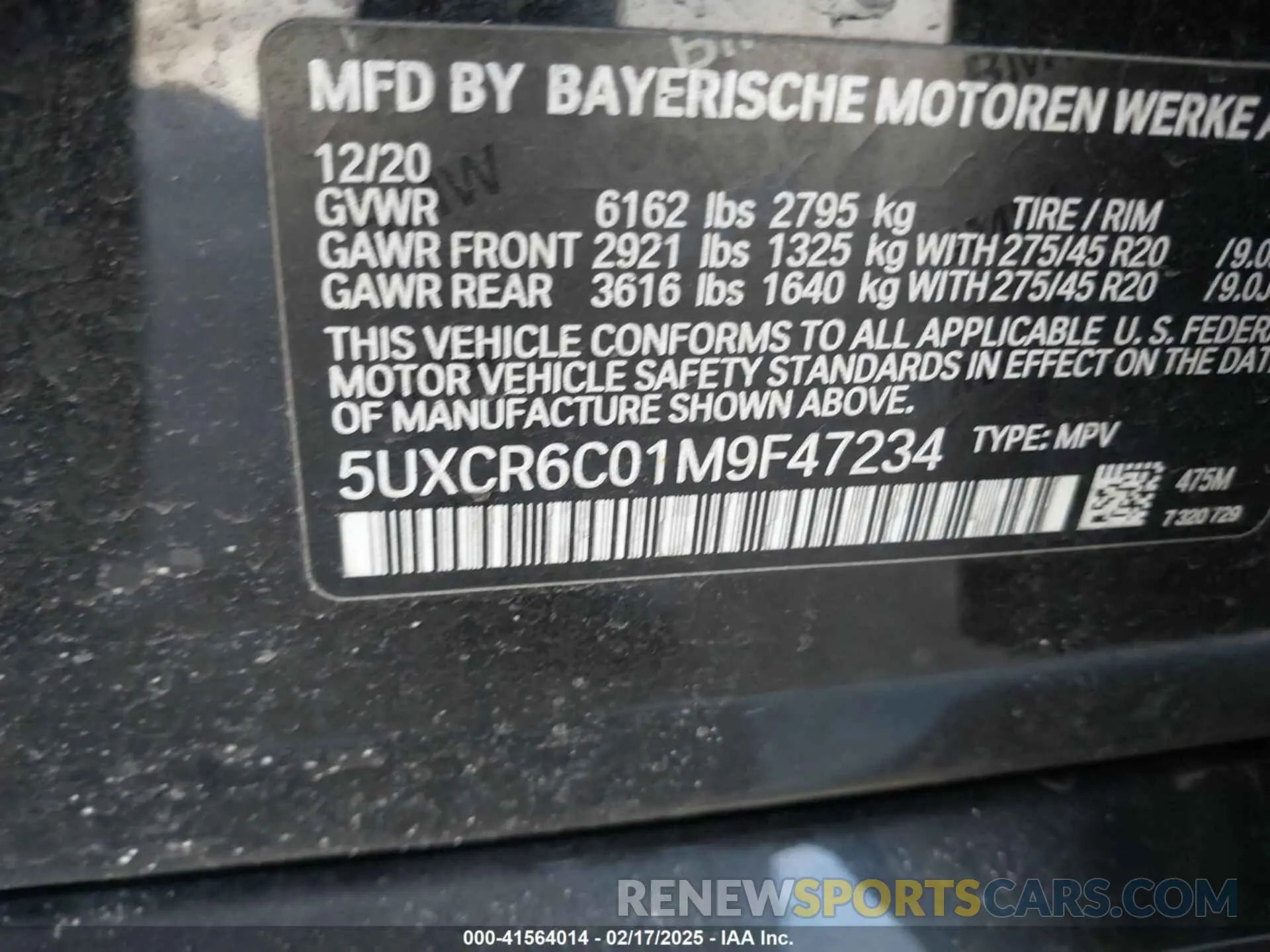 9 fotografías del automóvil dañado 5UXCR6C01M9F47234 BMW X5 2021