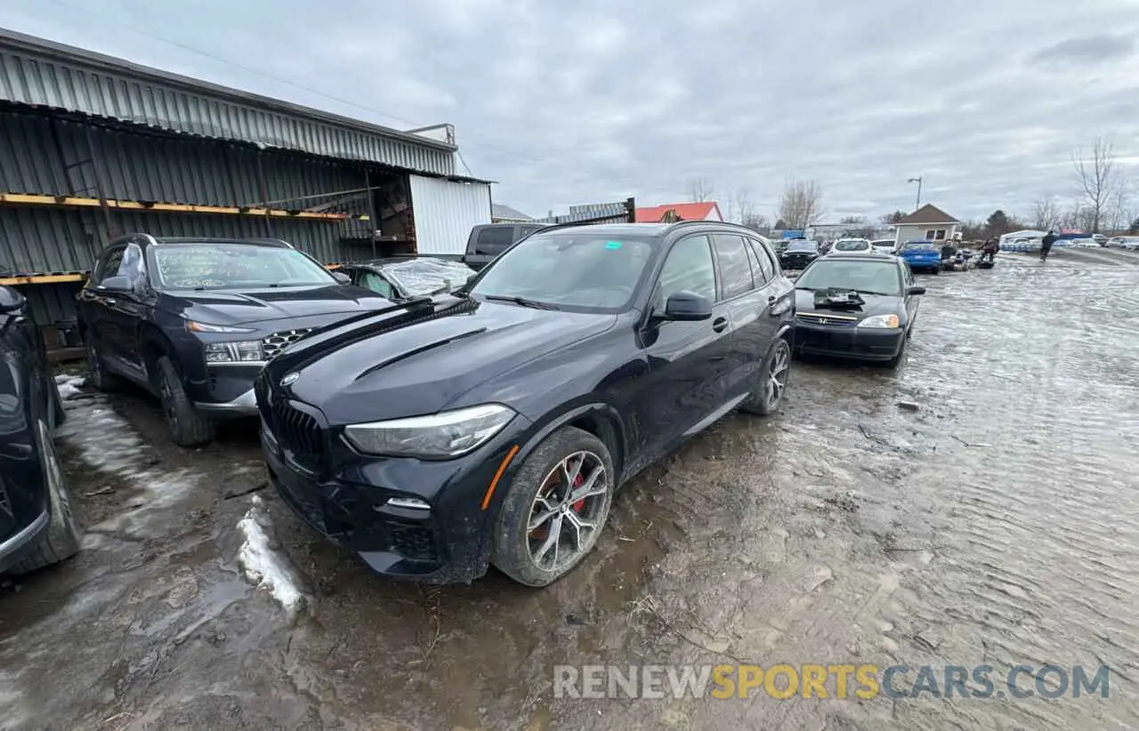 2 fotografías del automóvil dañado 5UXCR6C03M9F44271 BMW X5 2021