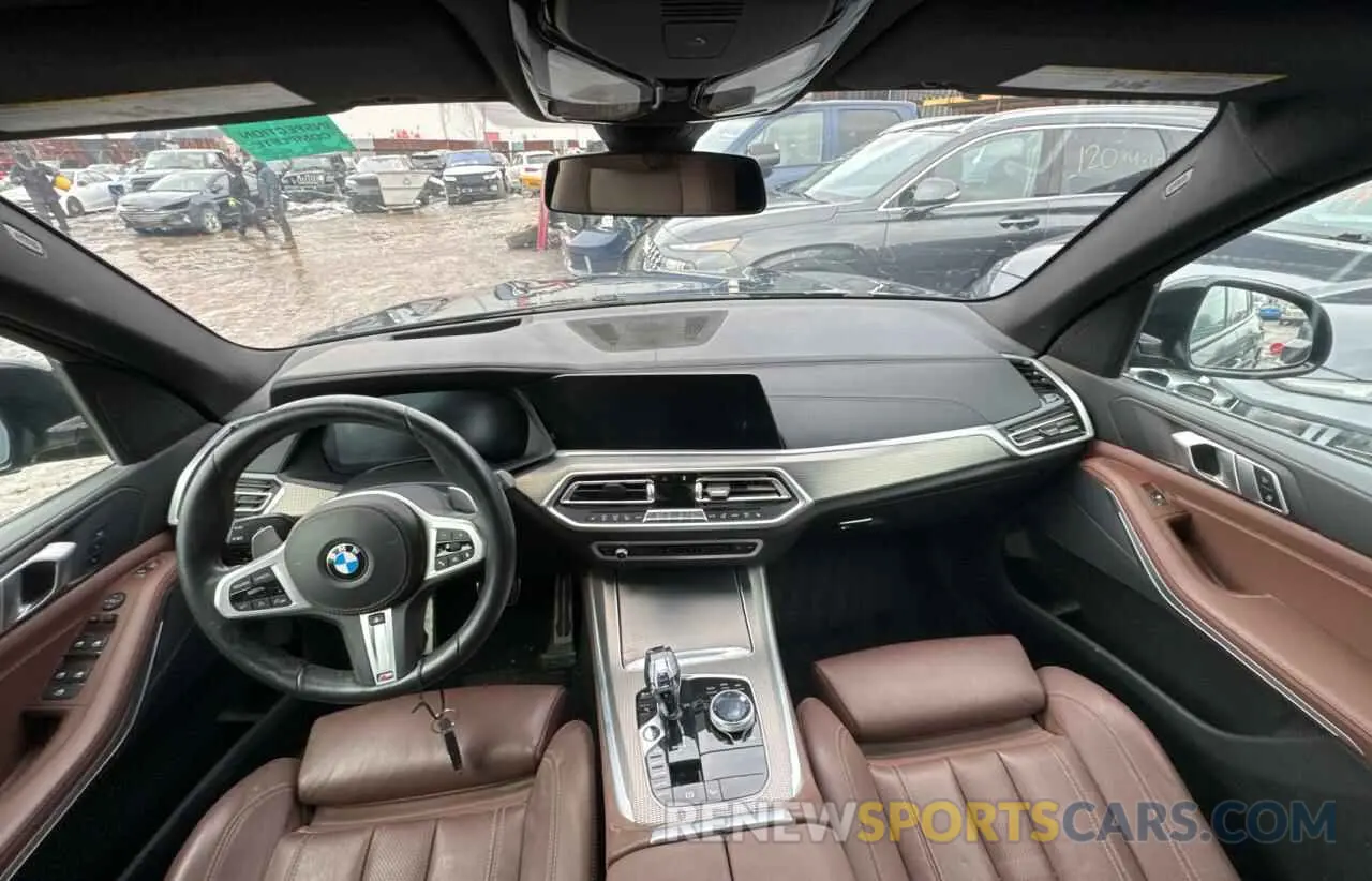 9 fotografías del automóvil dañado 5UXCR6C03M9F44271 BMW X5 2021