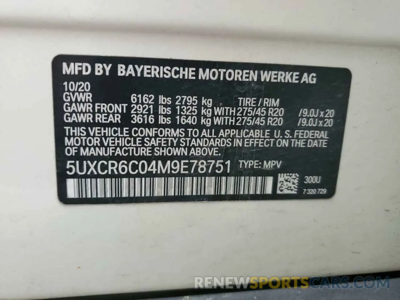 13 fotografías del automóvil dañado 5UXCR6C04M9E78751 BMW X5 2021