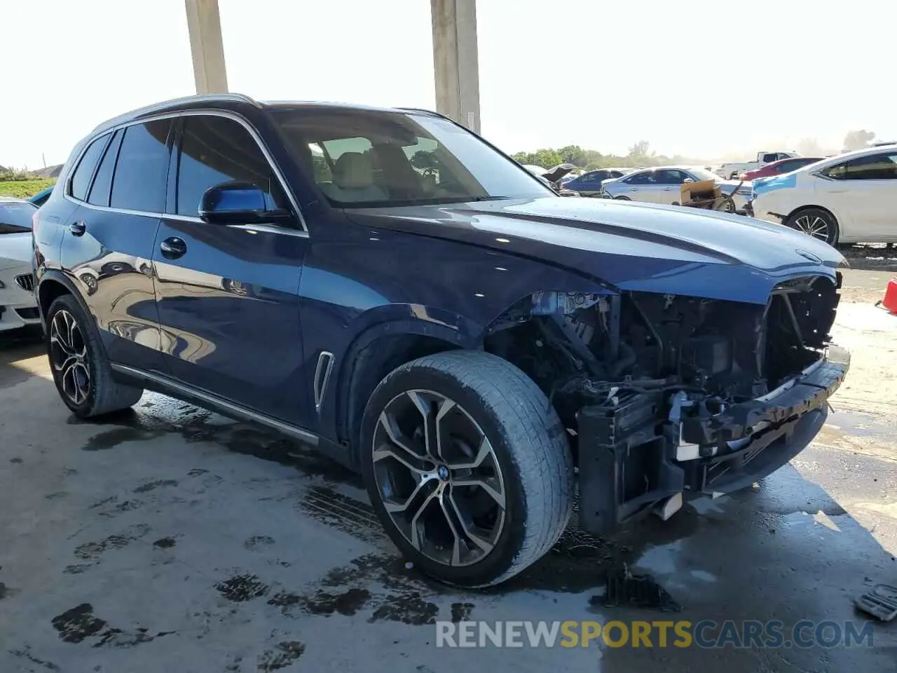 4 fotografías del automóvil dañado 5UXCR6C04M9F36065 BMW X5 2021