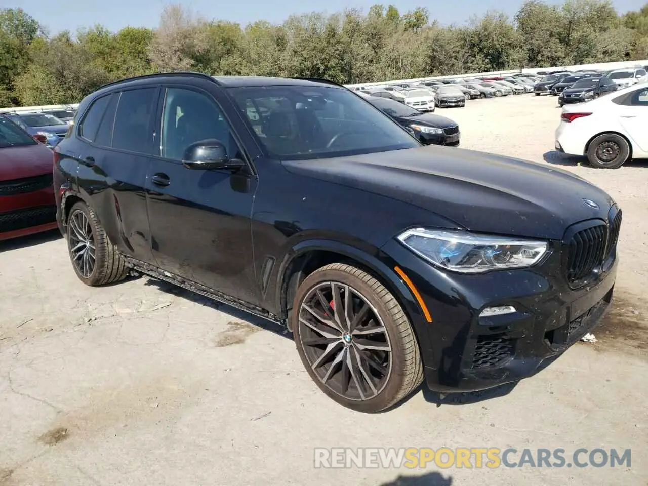 4 fotografías del automóvil dañado 5UXCR6C04M9G03215 BMW X5 2021