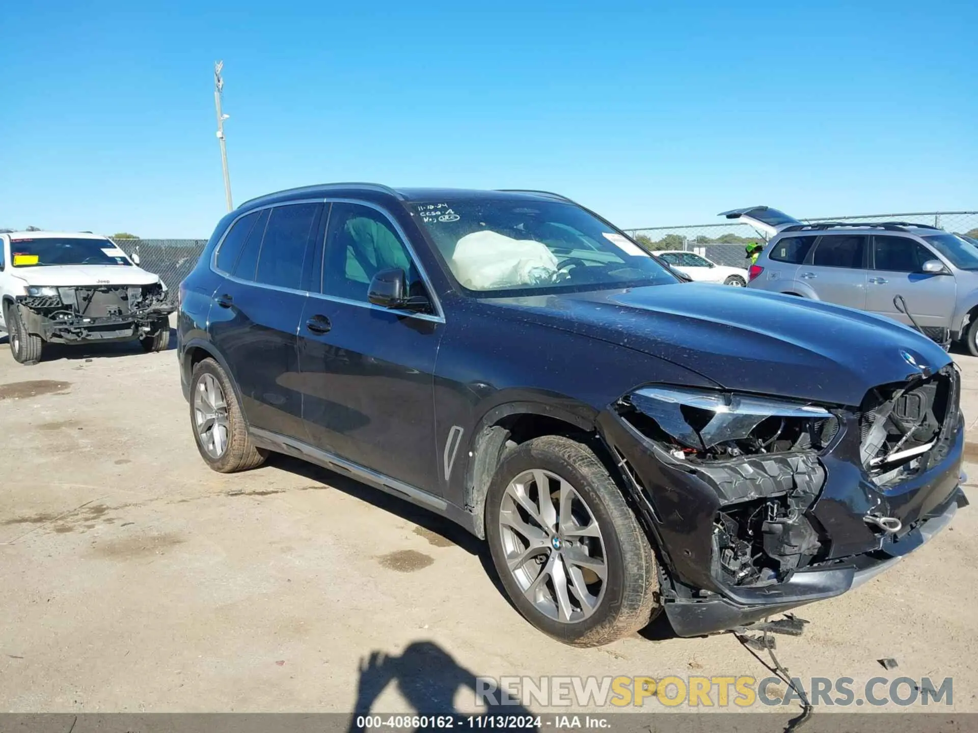 1 fotografías del automóvil dañado 5UXCR6C04M9H47928 BMW X5 2021