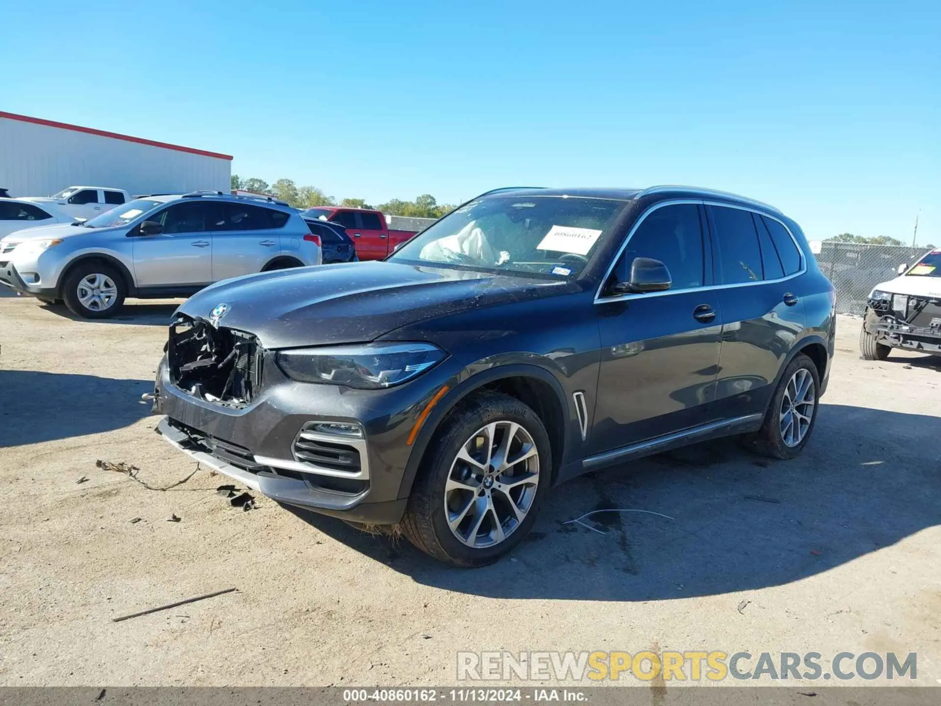 2 fotografías del automóvil dañado 5UXCR6C04M9H47928 BMW X5 2021