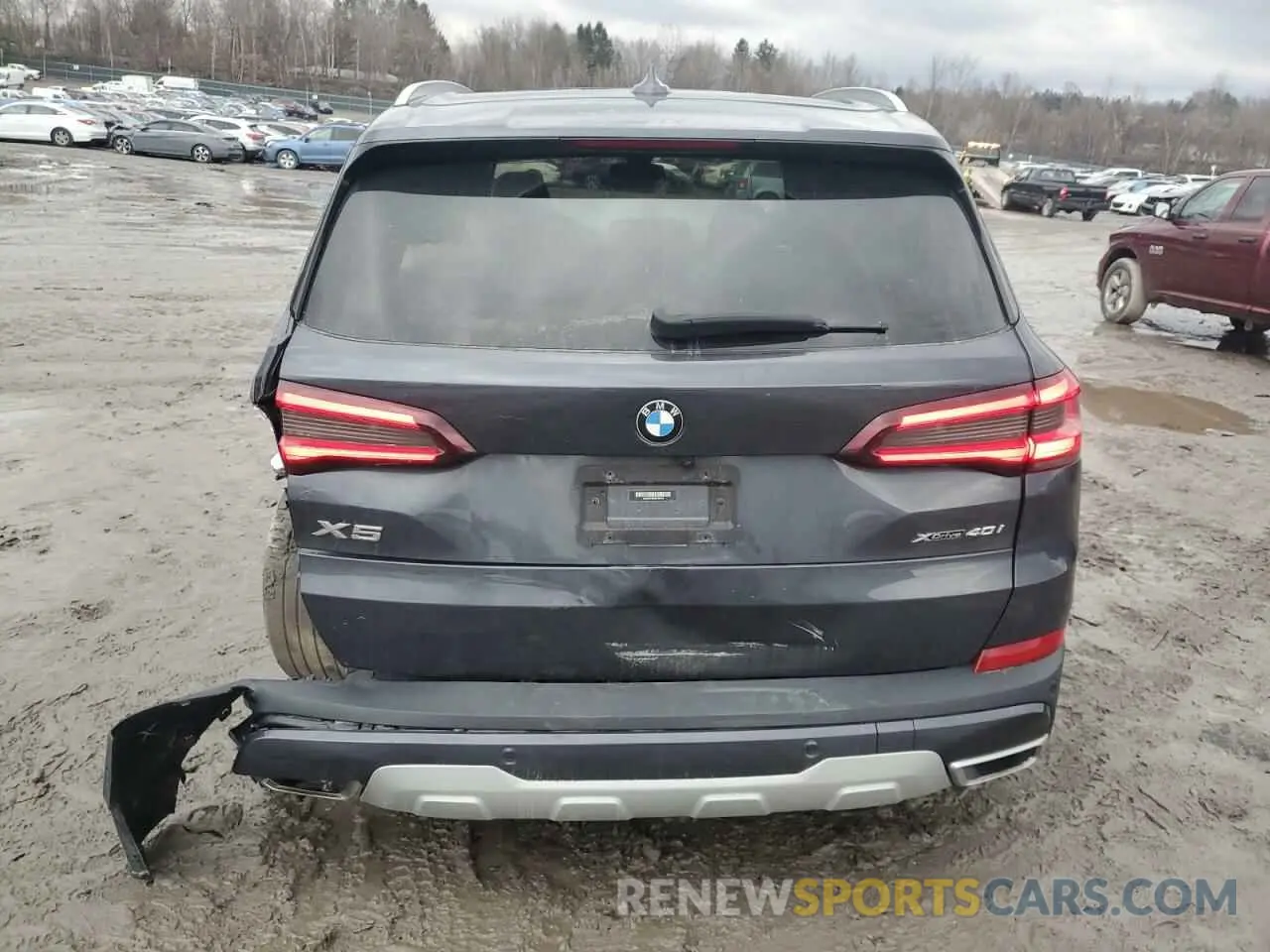 6 fotografías del automóvil dañado 5UXCR6C05M9F39122 BMW X5 2021