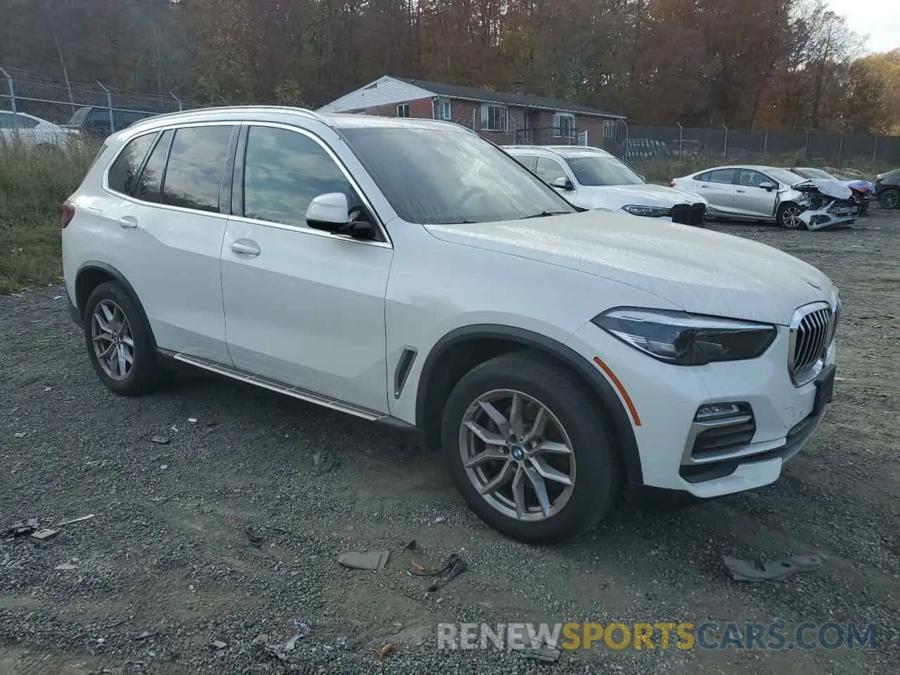 4 fotografías del automóvil dañado 5UXCR6C06M9G64646 BMW X5 2021