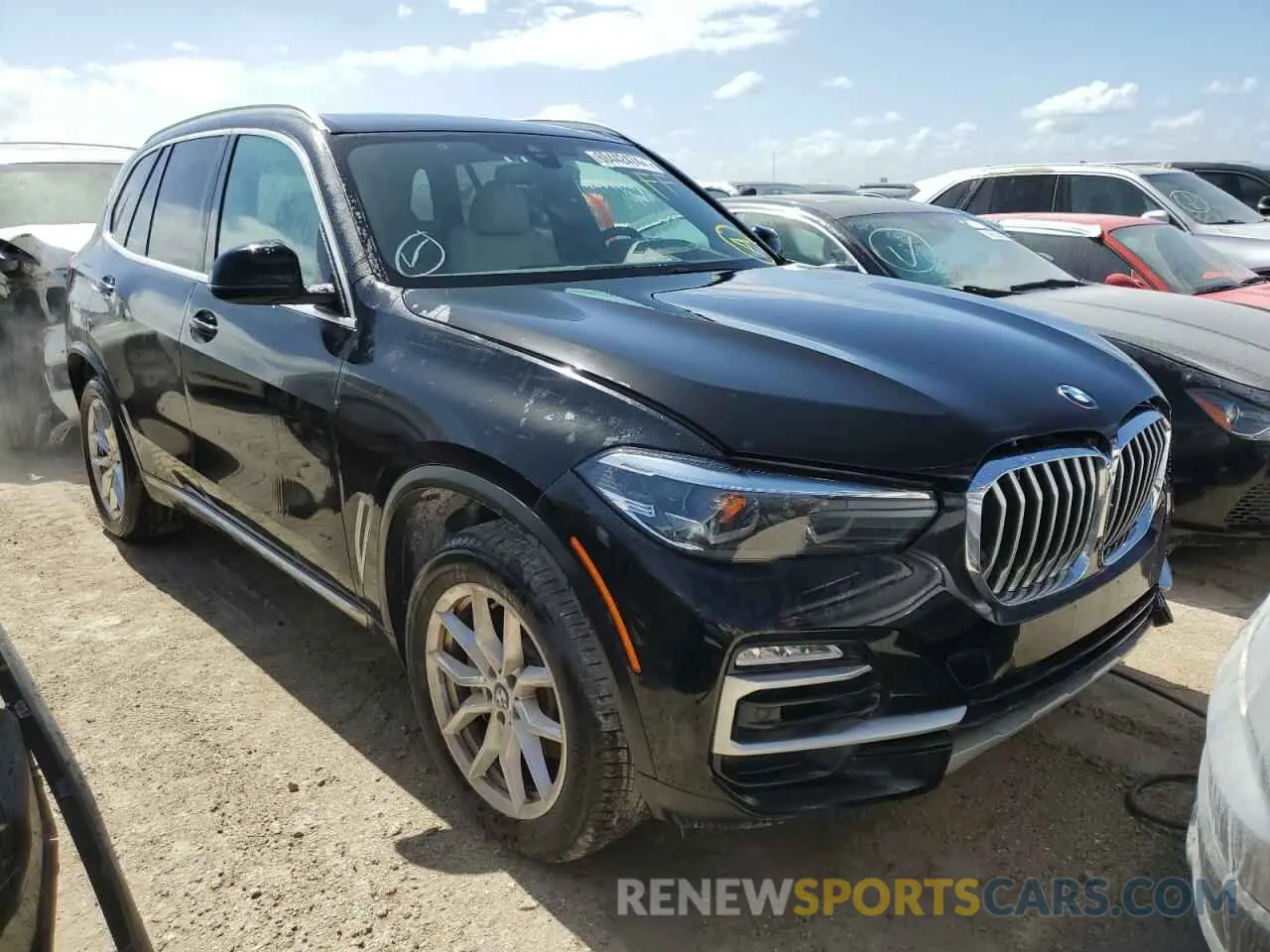 4 fotografías del automóvil dañado 5UXCR6C07M9H20061 BMW X5 2021