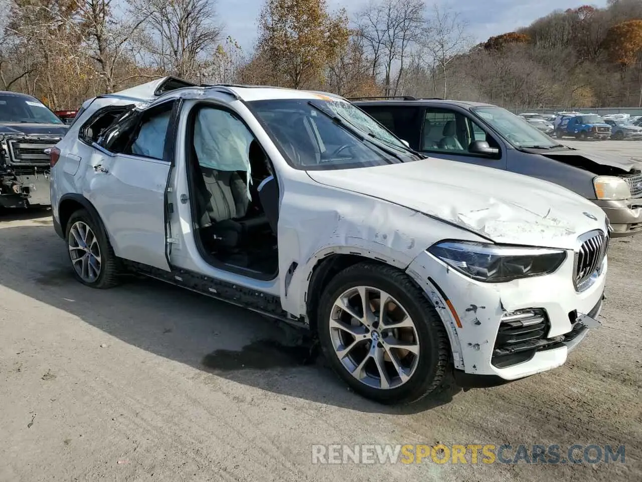 4 fotografías del automóvil dañado 5UXCR6C08M9F23416 BMW X5 2021