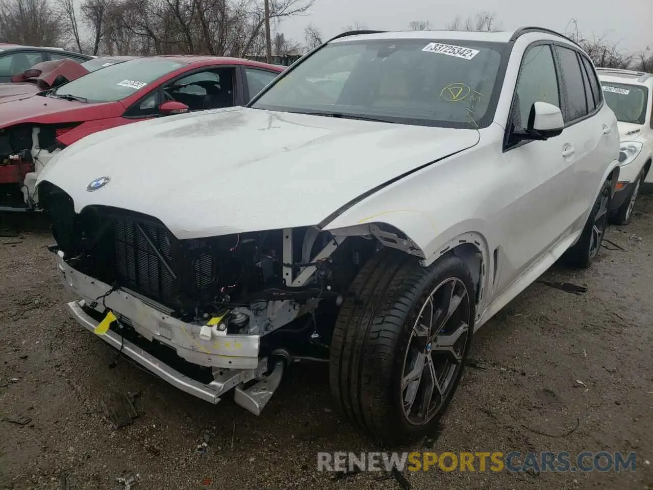 2 fotografías del automóvil dañado 5UXCR6C09M9G80775 BMW X5 2021