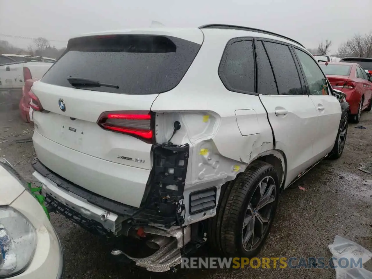 4 fotografías del automóvil dañado 5UXCR6C09M9G80775 BMW X5 2021