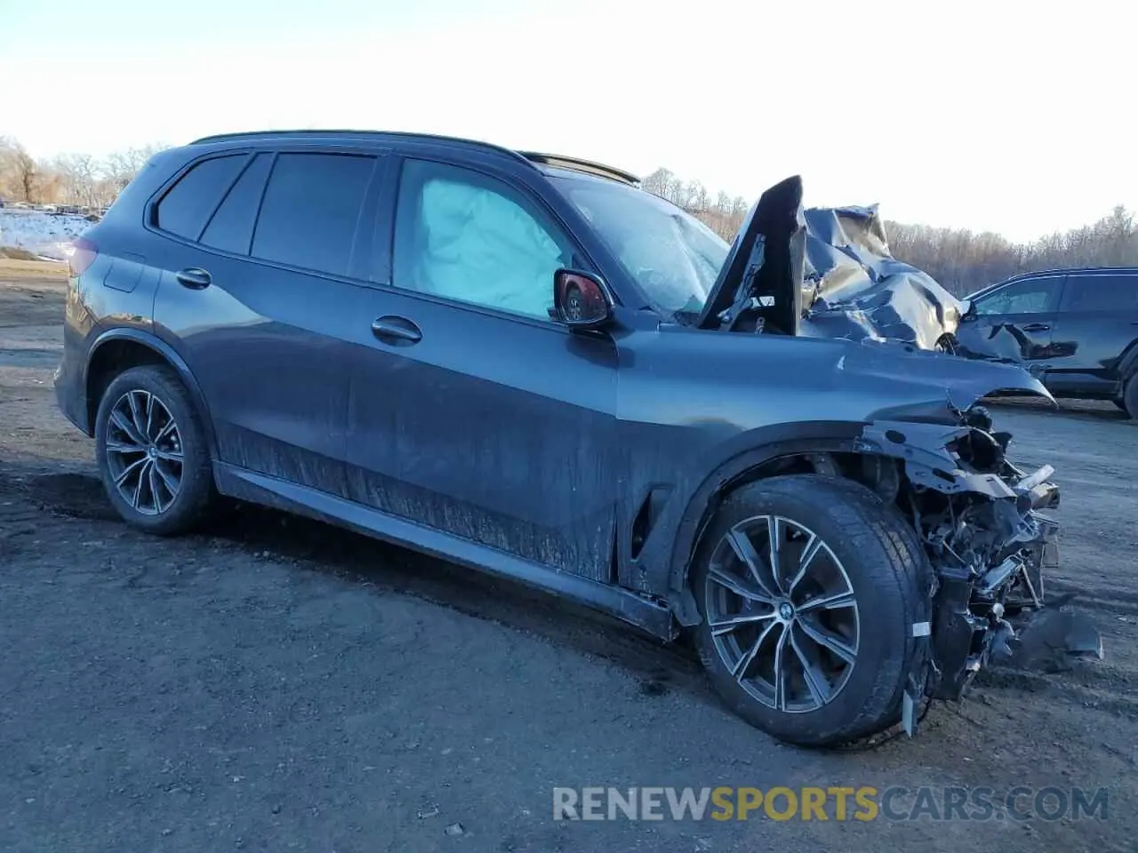 4 fotografías del automóvil dañado 5UXCR6C09M9H41736 BMW X5 2021