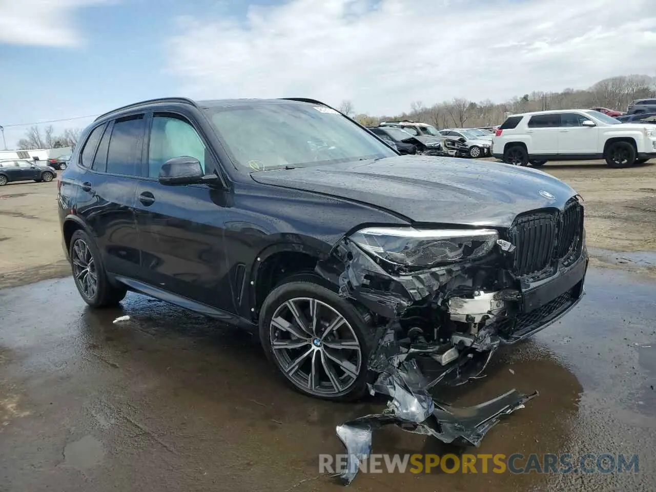 4 fotografías del automóvil dañado 5UXCR6C0XM9E73179 BMW X5 2021