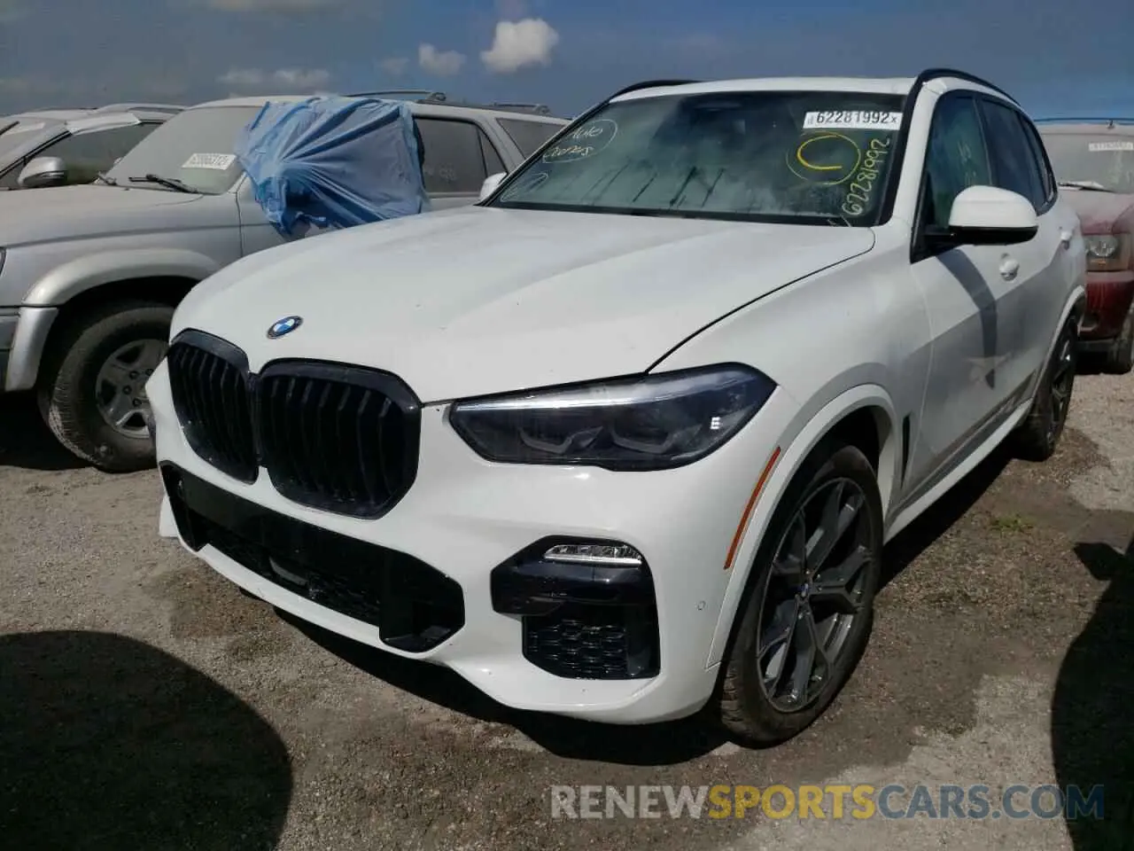 2 fotografías del automóvil dañado 5UXJU4C02M9F24796 BMW X5 2021