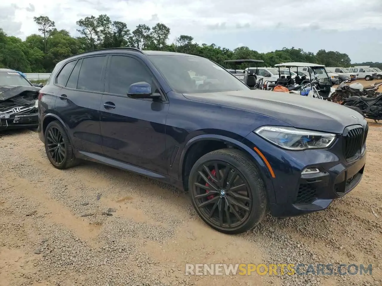 4 fotografías del automóvil dañado 5UXJU4C03M9H67176 BMW X5 2021