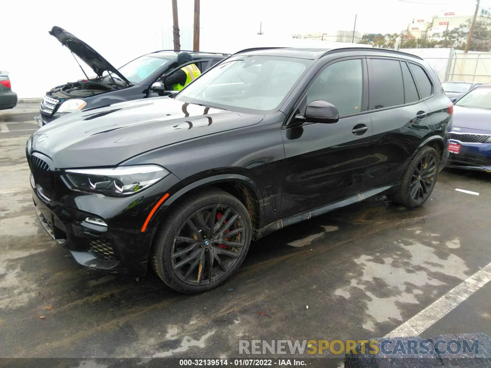 2 fotografías del automóvil dañado 5UXJU4C09M9H49412 BMW X5 2021