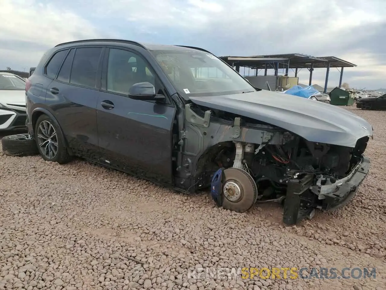 4 fotografías del automóvil dañado 5UXTA6C06M9H26750 BMW X5 2021