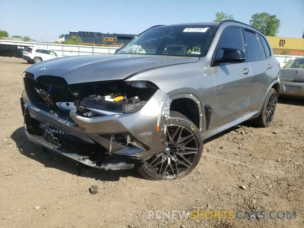 2 fotografías del automóvil dañado 5YMJU0C03M9G77141 BMW X5 2021