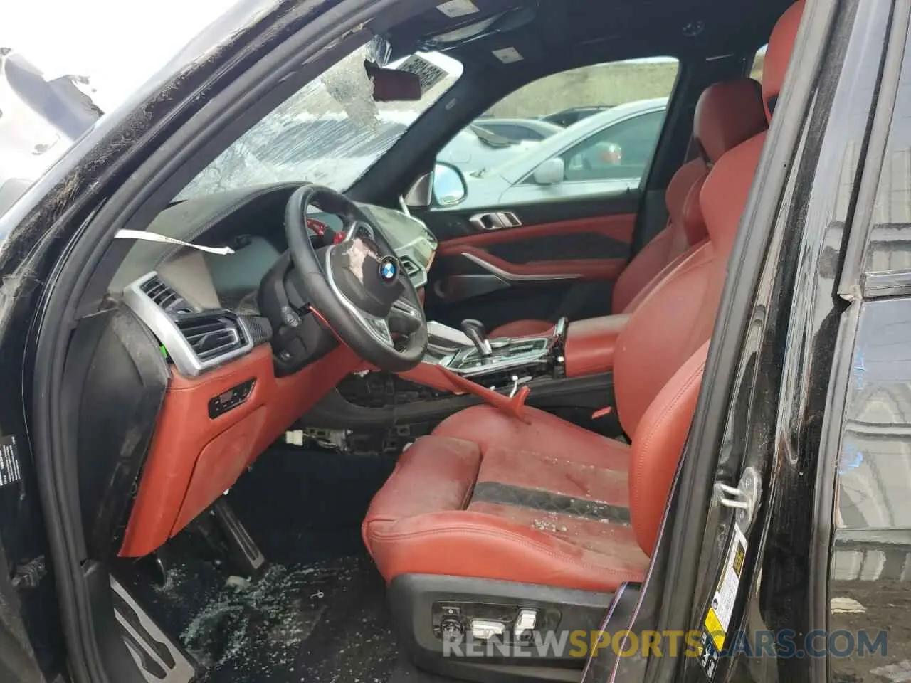 7 fotografías del automóvil dañado 5YMJU0C0XM9H13455 BMW X5 2021