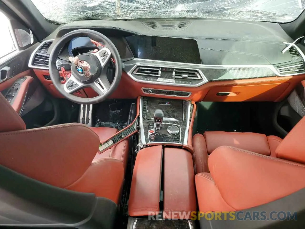 8 fotografías del automóvil dañado 5YMJU0C0XM9H13455 BMW X5 2021