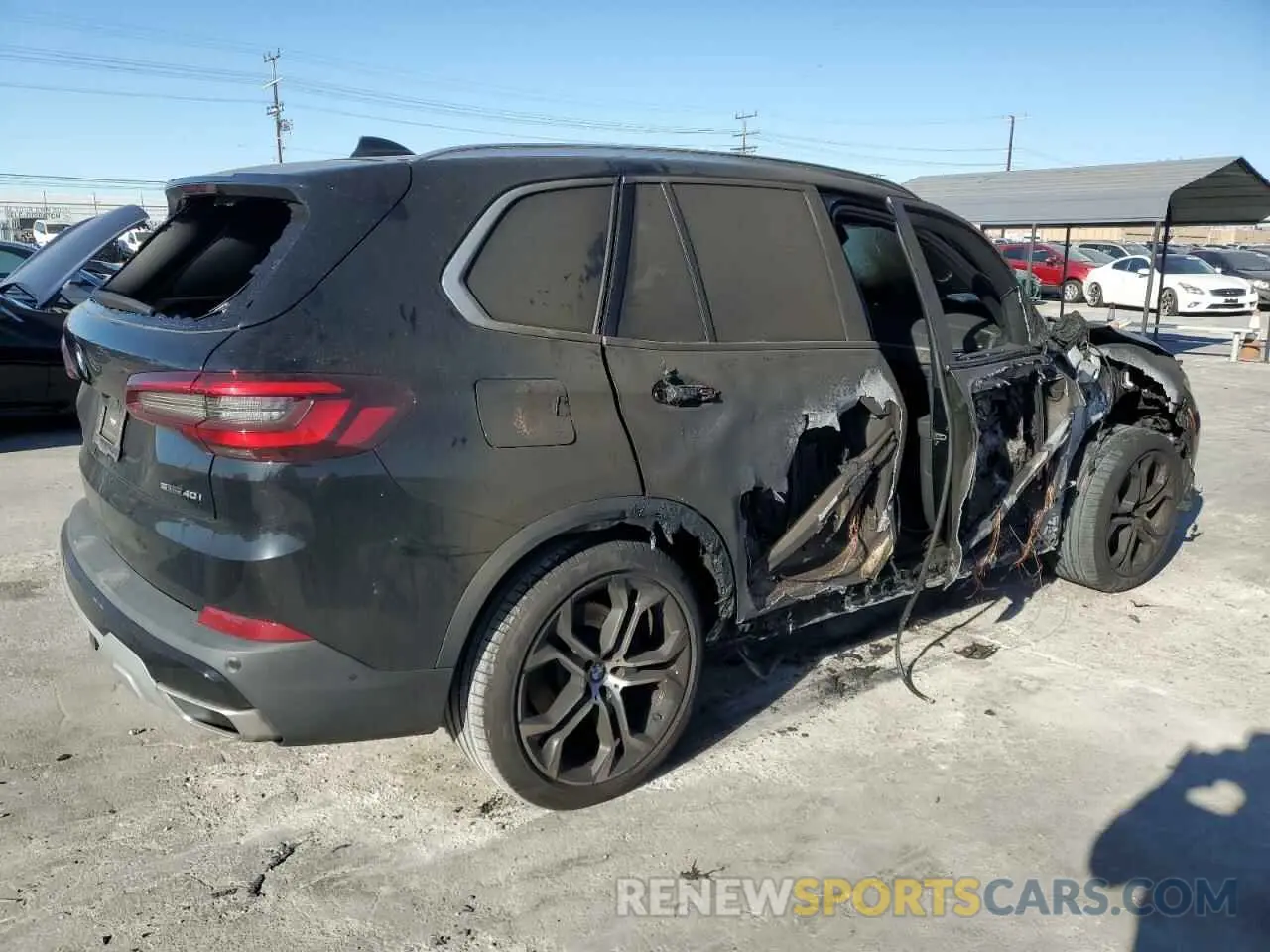 3 fotografías del automóvil dañado 5UXCR4C00N9M47130 BMW X5 2022