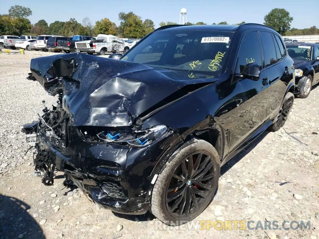 2 fotografías del automóvil dañado 5UXCR4C00N9N06936 BMW X5 2022