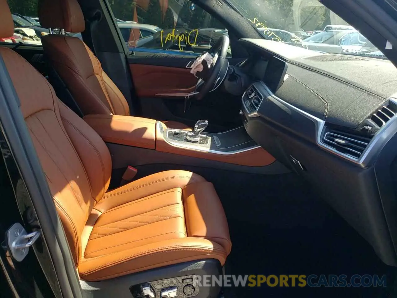 5 fotografías del automóvil dañado 5UXCR4C00N9N06936 BMW X5 2022