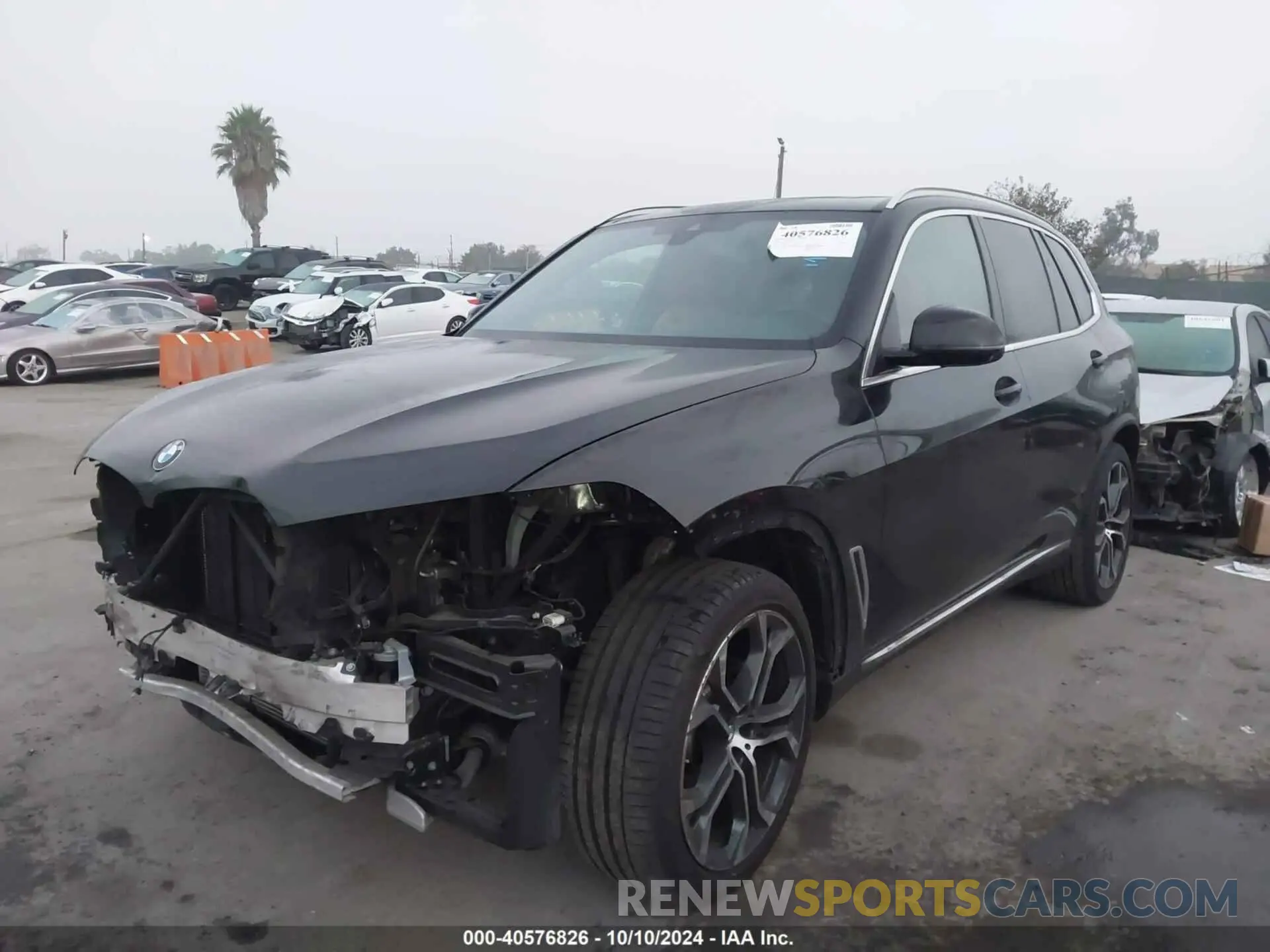 2 fotografías del automóvil dañado 5UXCR4C02N9J95719 BMW X5 2022