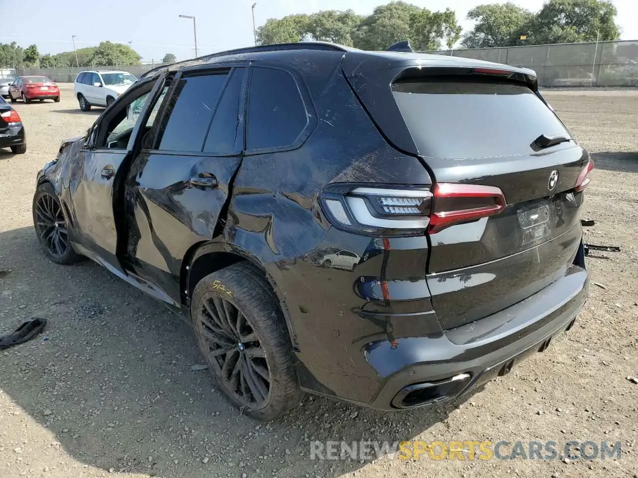 3 fotografías del automóvil dañado 5UXCR4C02N9J97373 BMW X5 2022