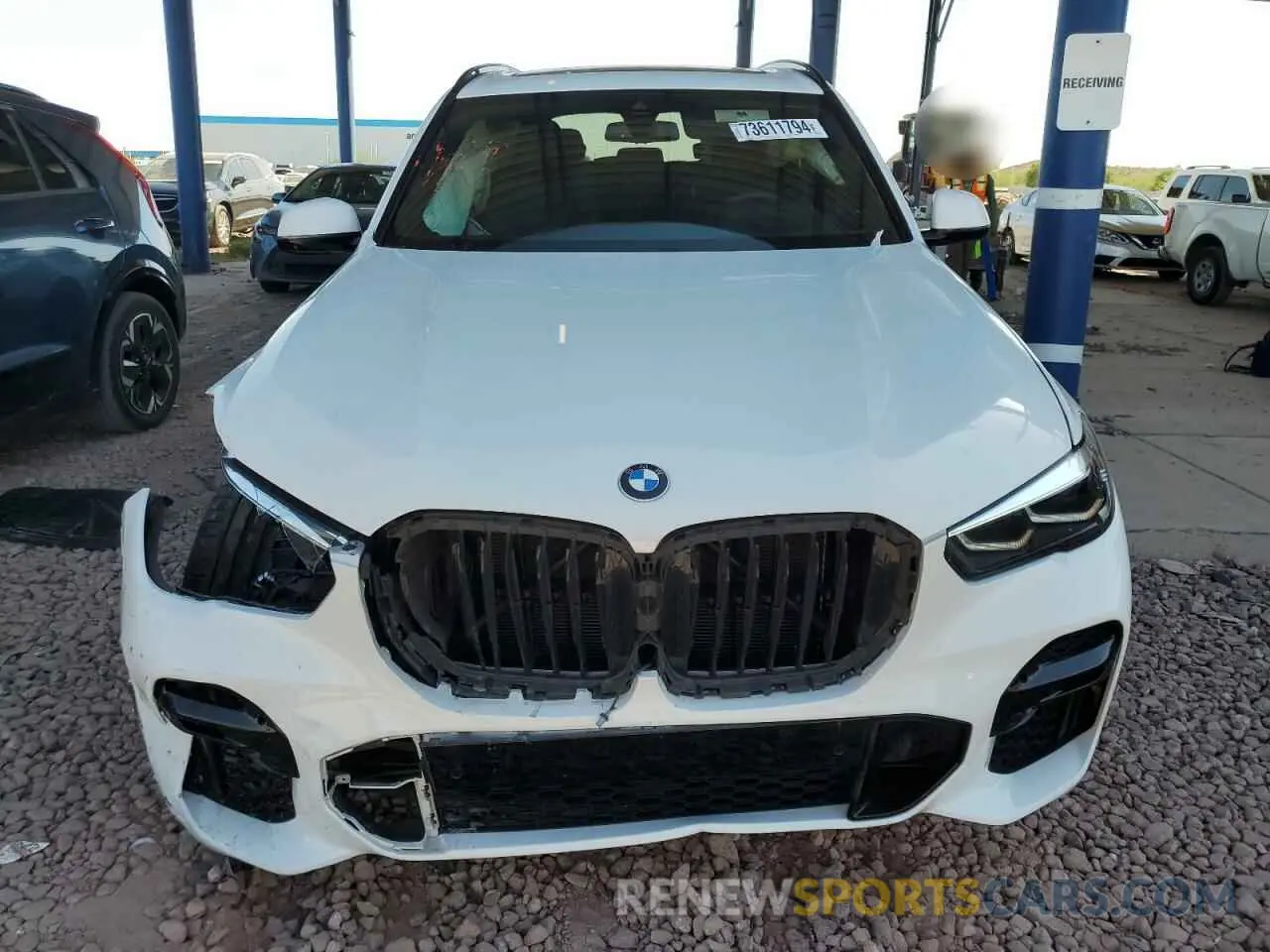 5 fotografías del automóvil dañado 5UXCR4C02N9K80799 BMW X5 2022