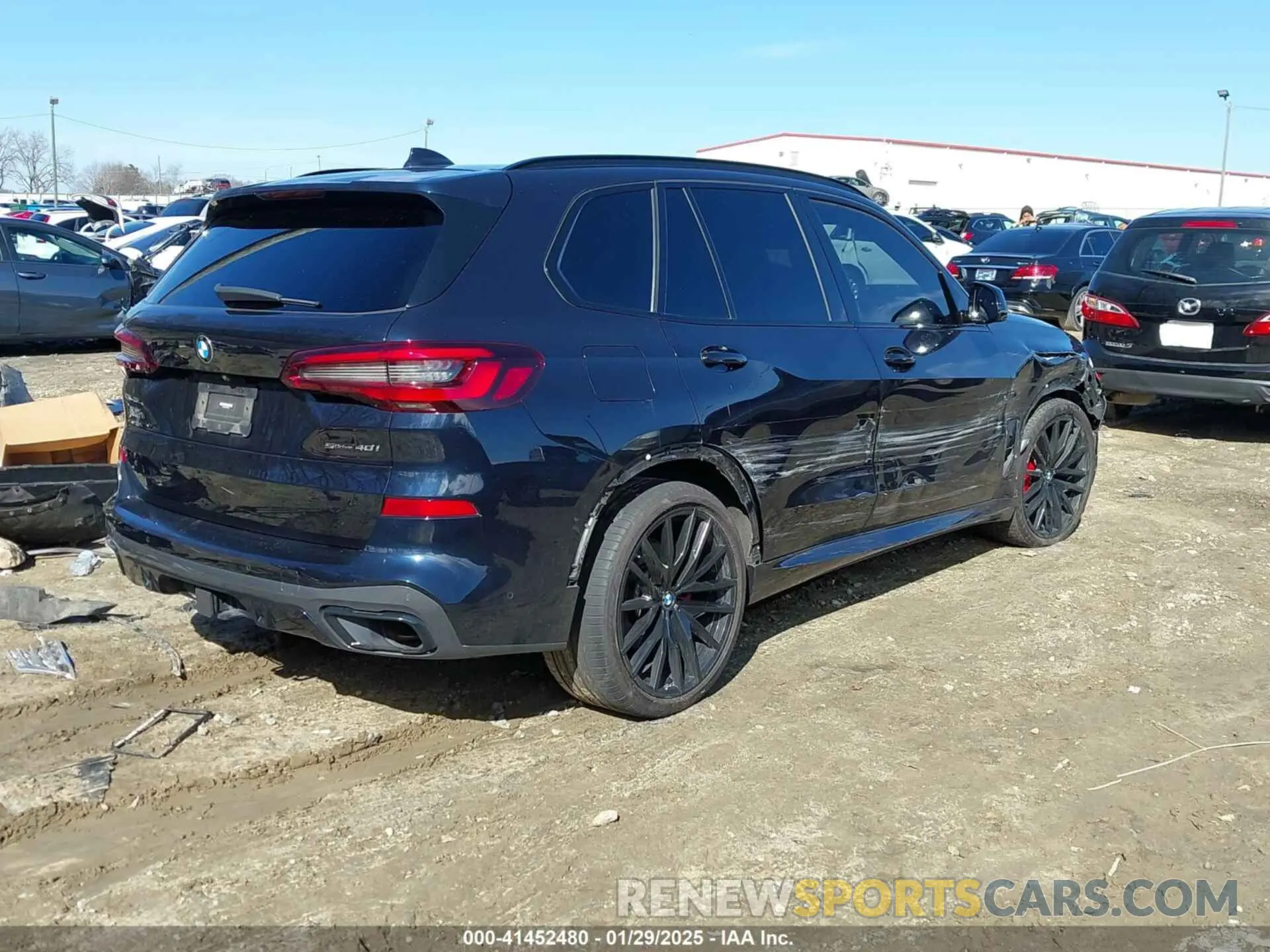 4 fotografías del automóvil dañado 5UXCR4C02N9N07702 BMW X5 2022