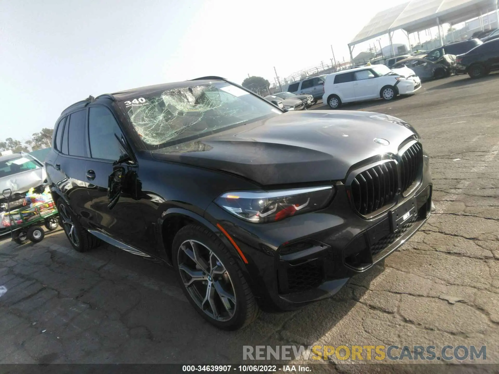 1 fotografías del automóvil dañado 5UXCR4C04N9M53884 BMW X5 2022