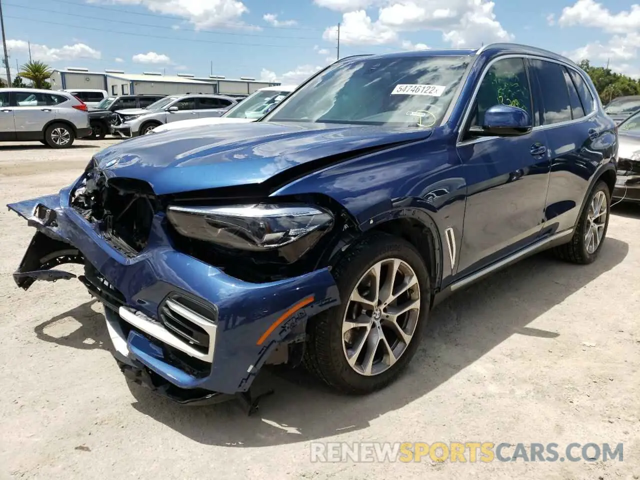 2 fotografías del automóvil dañado 5UXCR4C07N9J90323 BMW X5 2022