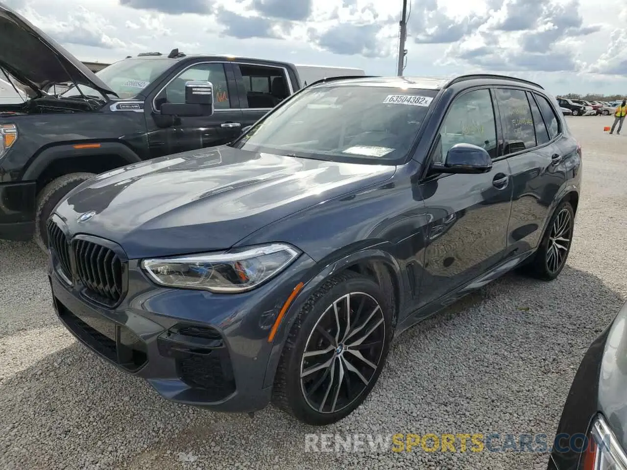 2 fotografías del automóvil dañado 5UXCR4C07N9K88624 BMW X5 2022