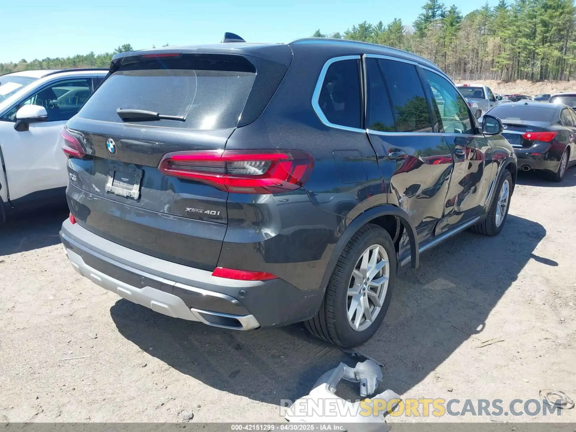 4 fotografías del automóvil dañado 5UXCR6C00N9J78820 BMW X5 2022