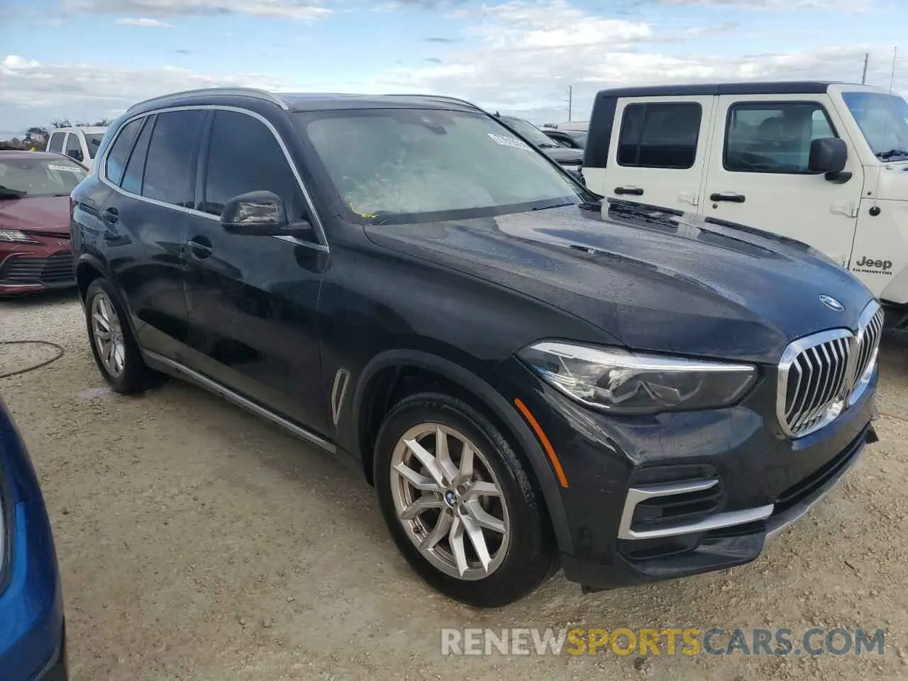4 fotografías del automóvil dañado 5UXCR6C01N9K73077 BMW X5 2022