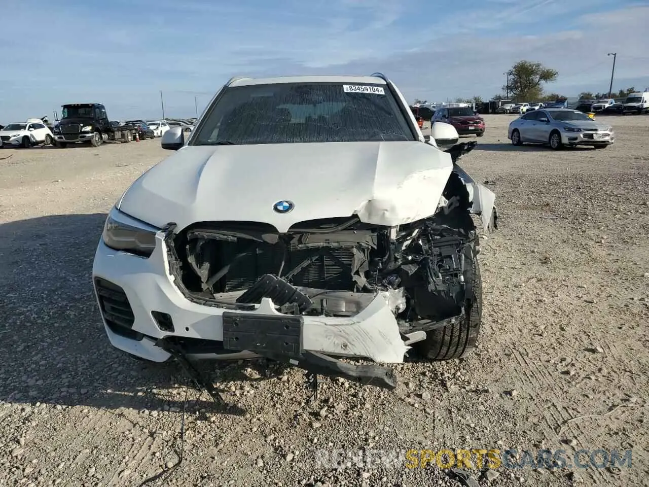 5 fotografías del automóvil dañado 5UXCR6C07N9M27369 BMW X5 2022
